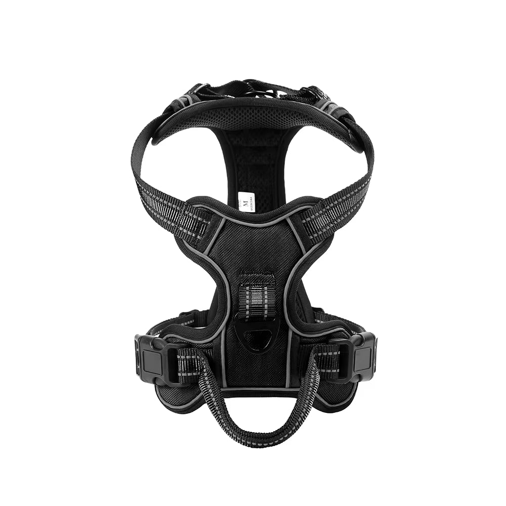 Nylon Adjustable Dog Harness Vest Reflective Pet Harness for Small Medium Large Dogs Breathable Dog Harness No Pull Harness Dog