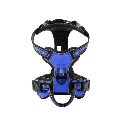 Nylon Adjustable Dog Harness Vest Reflective Pet Harness for Small Medium Large Dogs Breathable Dog Harness No Pull Harness Dog