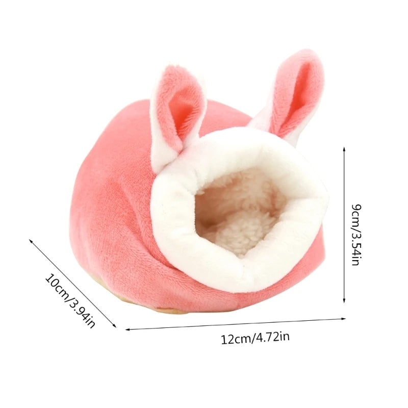 Windproof Hamster Nest Hamster House Glider Guinea Pigs Bunny Winter Plushy Nest