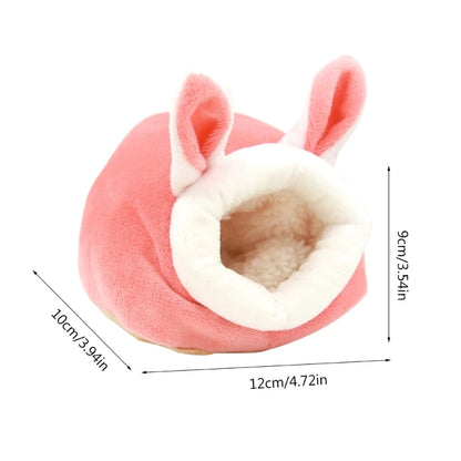 Windproof Hamster Nest Hamster House Glider Guinea Pigs Bunny Winter Plushy Nest