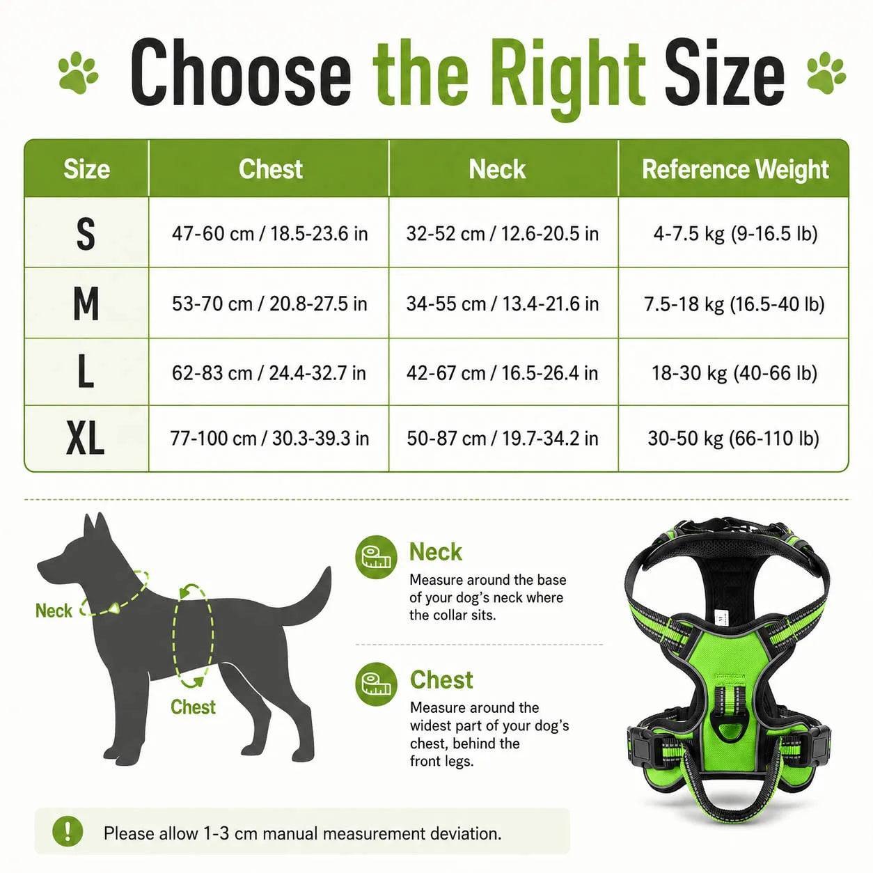 Nylon Adjustable Dog Harness Vest Reflective Pet Harness for Small Medium Large Dogs Breathable Dog Harness No Pull Harness Dog