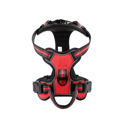 Nylon Adjustable Dog Harness Vest Reflective Pet Harness for Small Medium Large Dogs Breathable Dog Harness No Pull Harness Dog