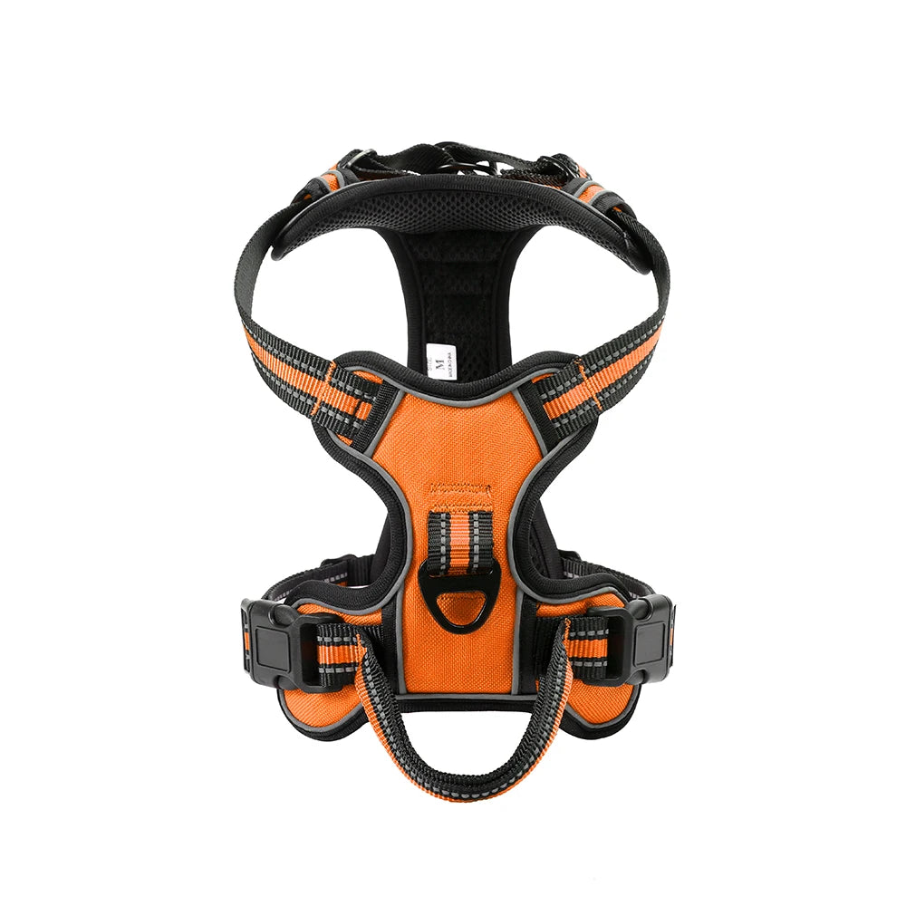 Nylon Adjustable Dog Harness Vest Reflective Pet Harness for Small Medium Large Dogs Breathable Dog Harness No Pull Harness Dog